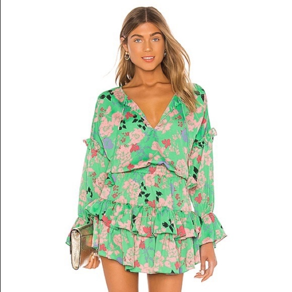 MISA Los Angeles  Amalya Dress in Peony